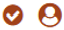 Red license and user icons